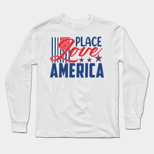 4th of July, Independence Day ,America S,USA Flag Long Sleeve T-Shirt